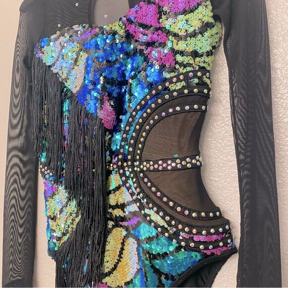 Revolution solo custom Tenth House Dance costume STARLIGHT TH24201 LC child - Picture 3 of 11